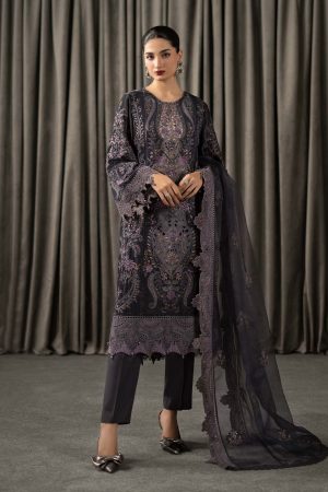 3 Piece Embroidered Velvet Suit WLS 1305 By Maria B
