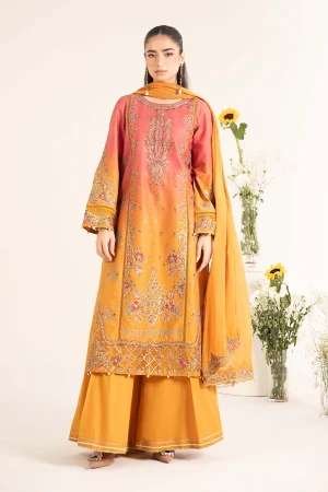 3 Piece Embroidered Self Jacquard Lawn Suit DW EF25 71