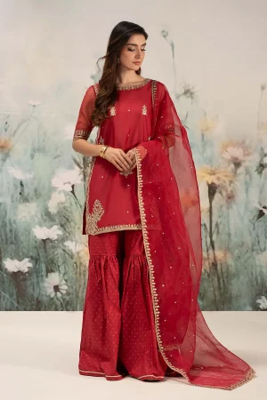 3 Piece Embroidered Lawn Suit DW EF25 102