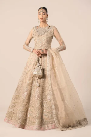 3 Piece Embroidered Organza Suit  SF EF25 55