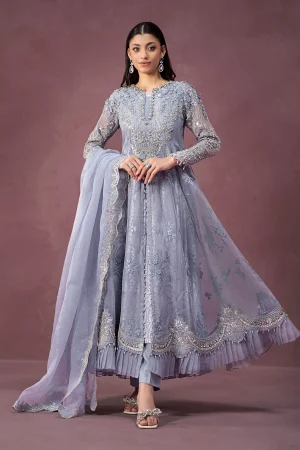 3 Piece Embroidered Organza Suit SF W24 10