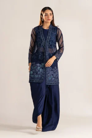 4 Piece Embroidered Organza Suit SF W25 57 By Maria B