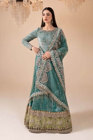 3 Piece Embroidered Velvet Suit SF W25 58 By Maria B