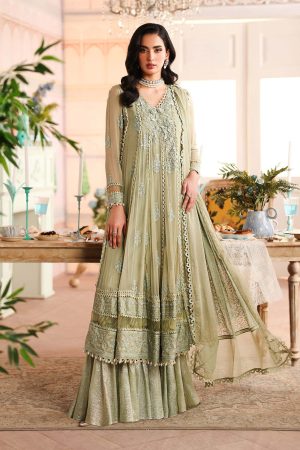3 Piece Embroidered Chiffon Suit SF EF25 33 By Maria B